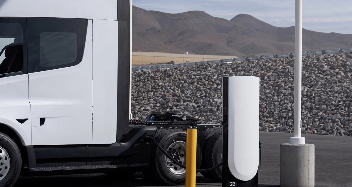 Tesla Unveils New Basecharger for Semi Fleet Charging