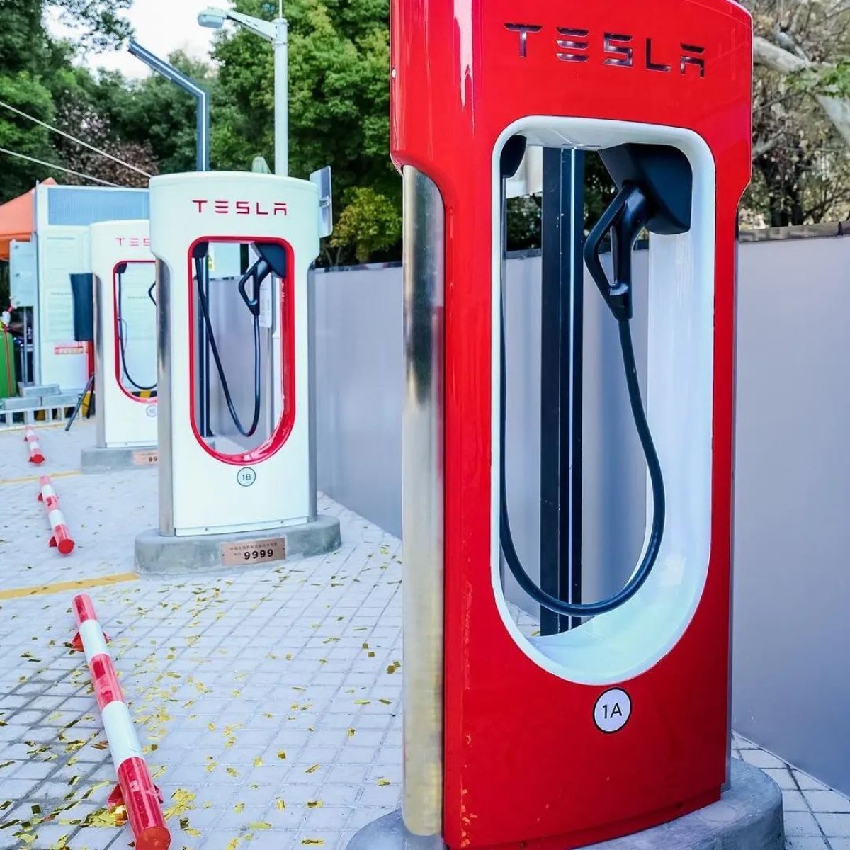 Tesla Supercharger Milestones — A Look at Tesla's Uniquely Designed Superchargers