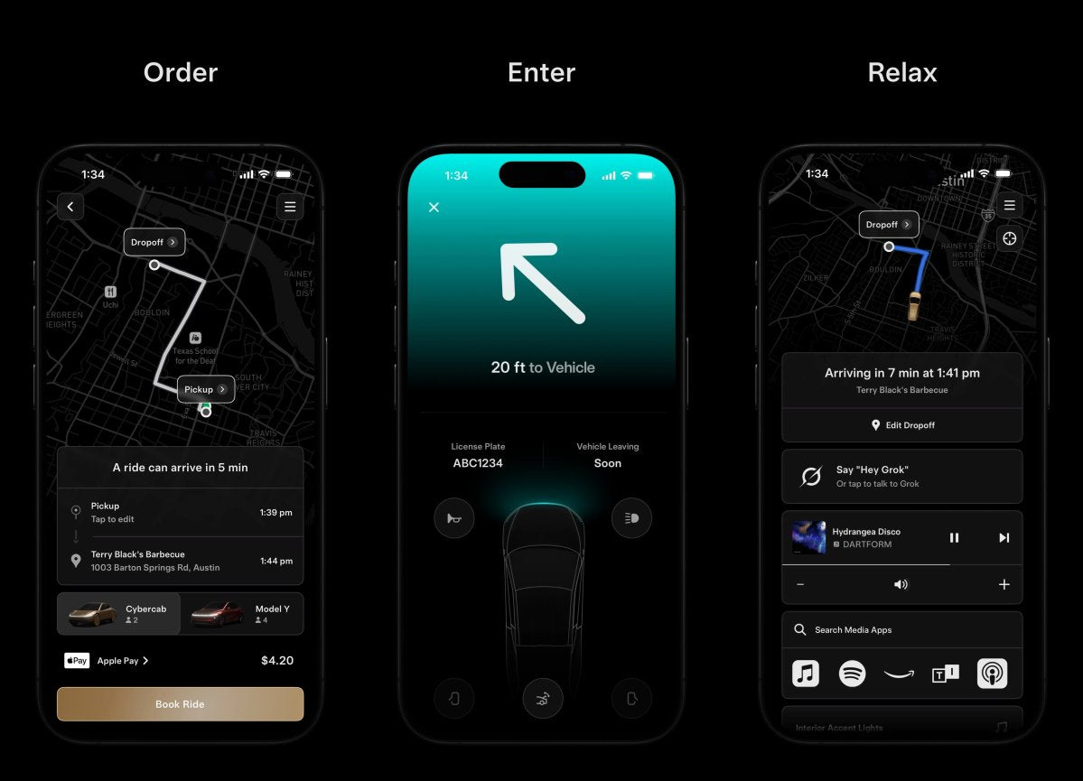 Tesla Updates Robotaxi App to Add Support for Cybercab Rides
