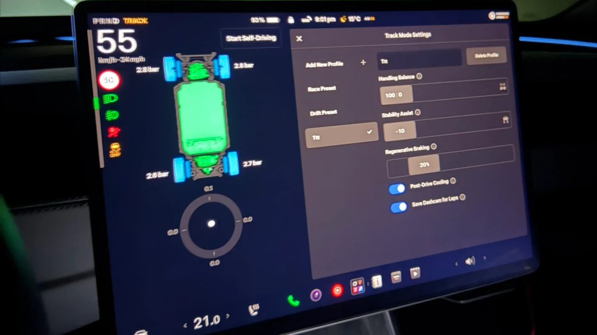 Engineer Activates Track Mode on Non-Performance Tesla Model Y