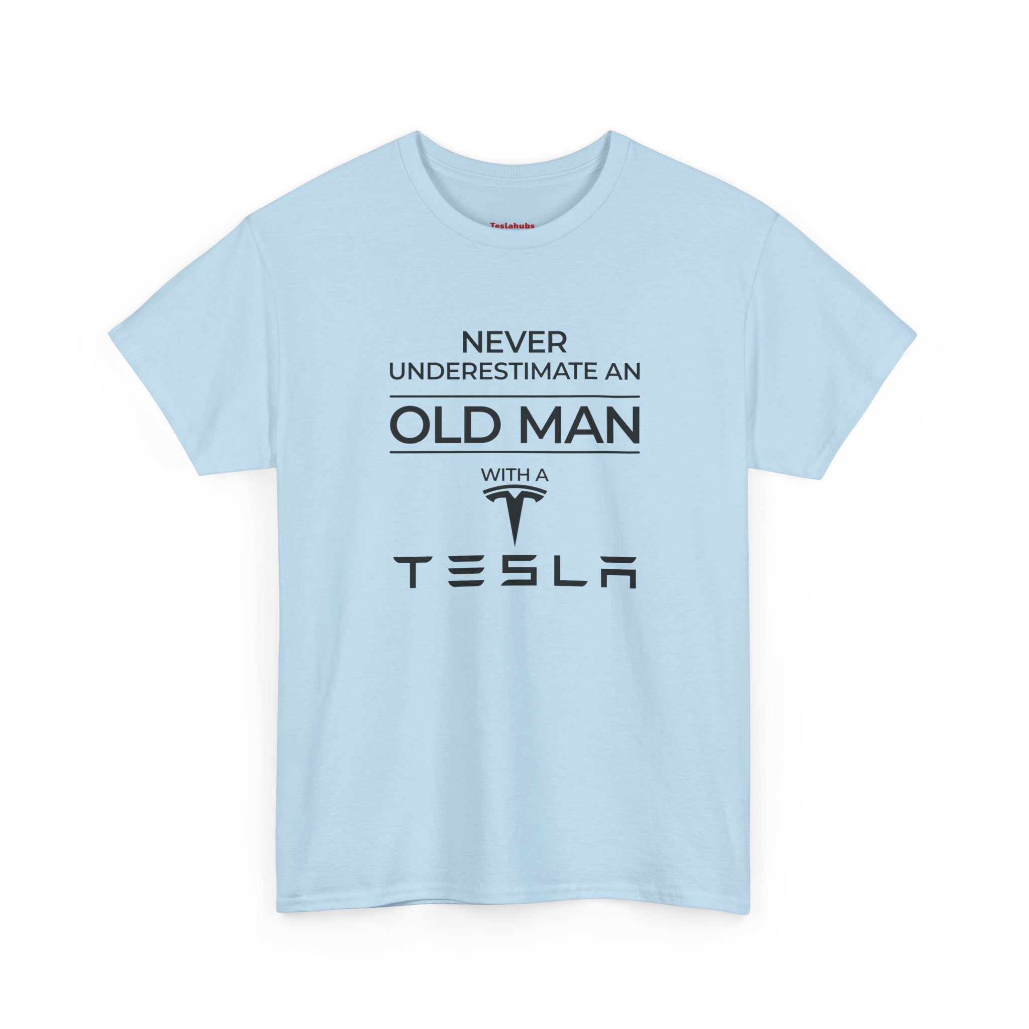 'Never Underestimate an Old Man with a Tesla' - T-Shirt