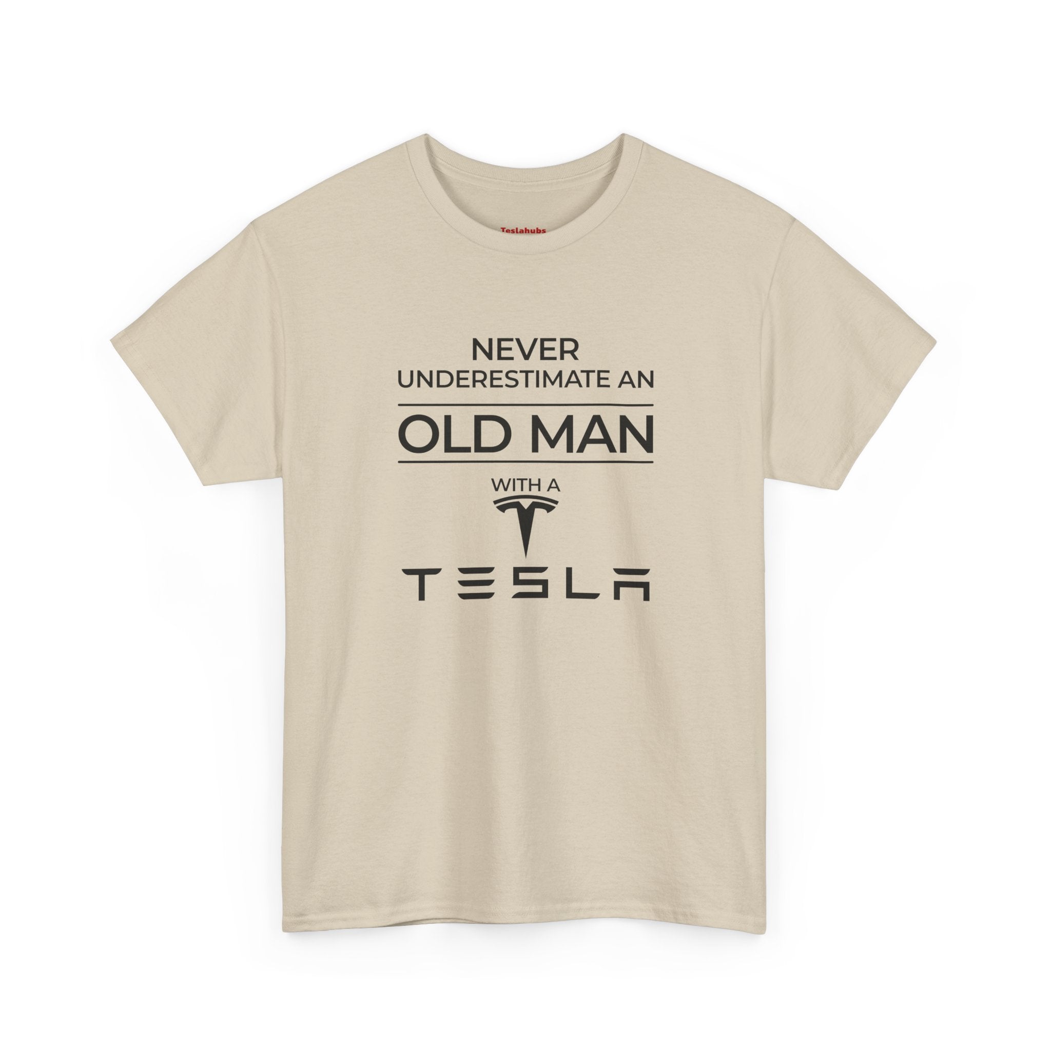 'Never Underestimate an Old Man with a Tesla' - T-Shirt