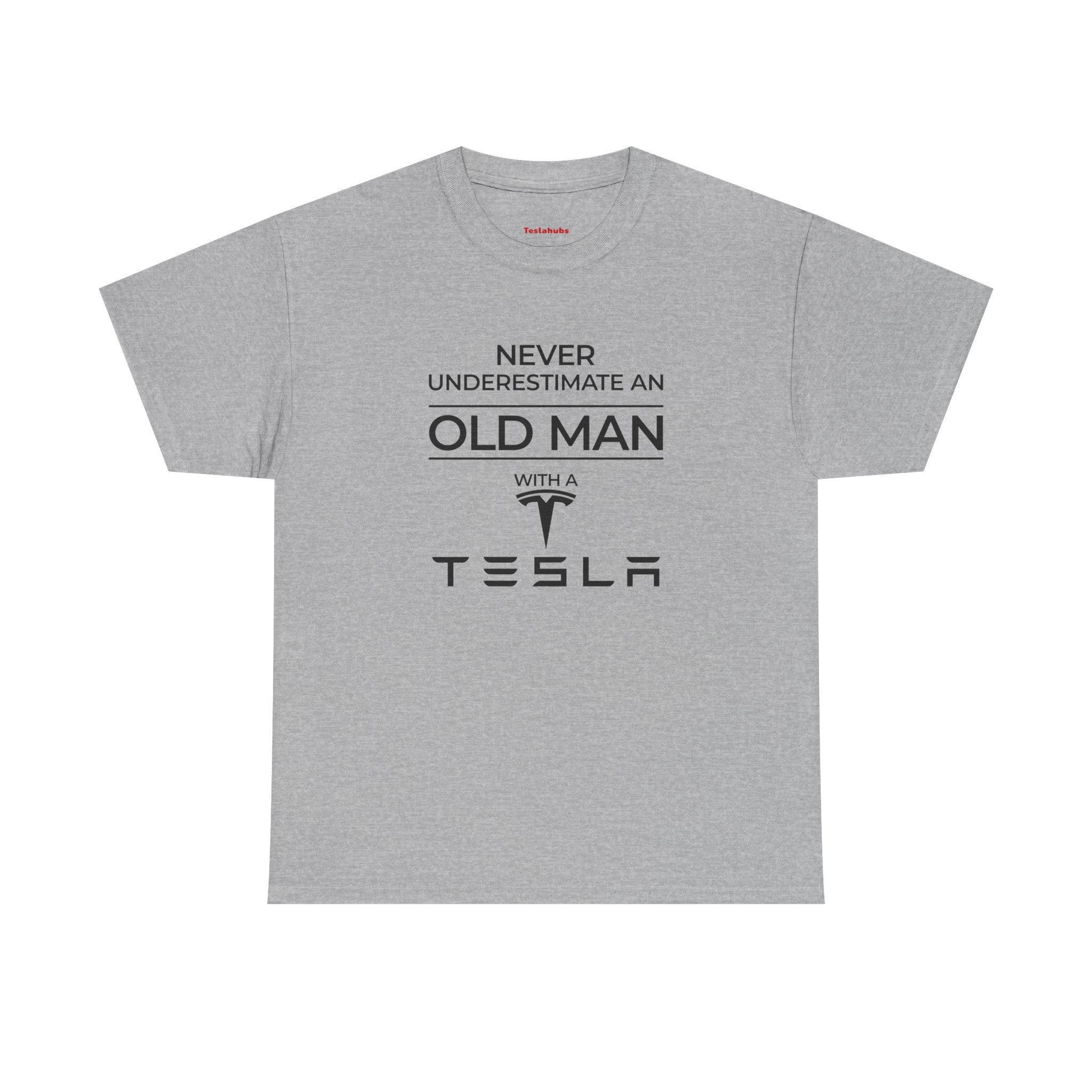 'Never Underestimate an Old Man with a Tesla' - T-Shirt