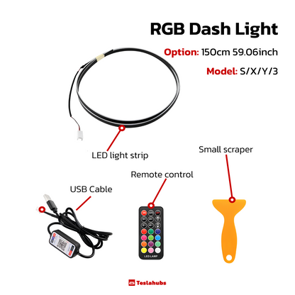 TeslaHubs™ RGB Dash Light