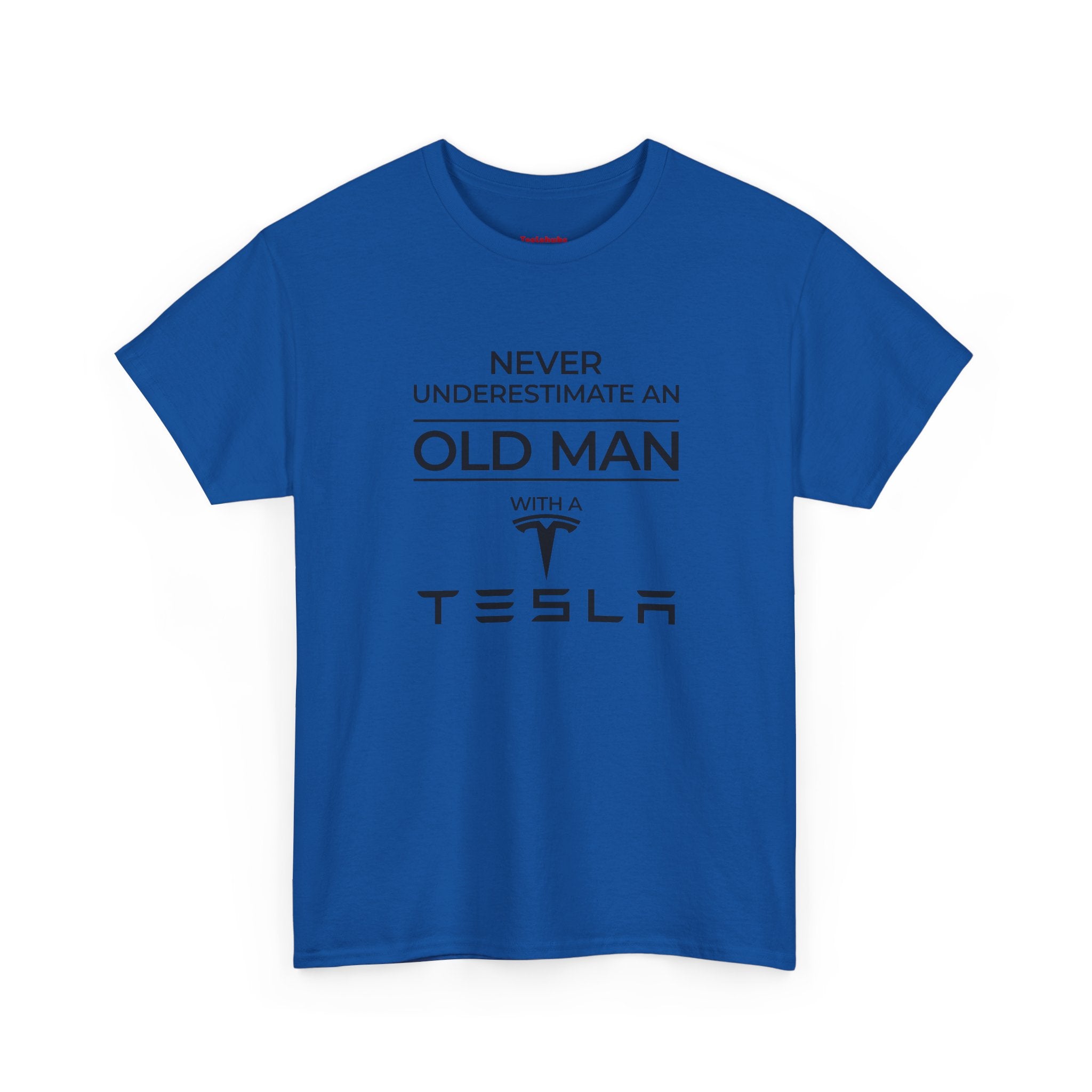 'Never Underestimate an Old Man with a Tesla' - T-Shirt