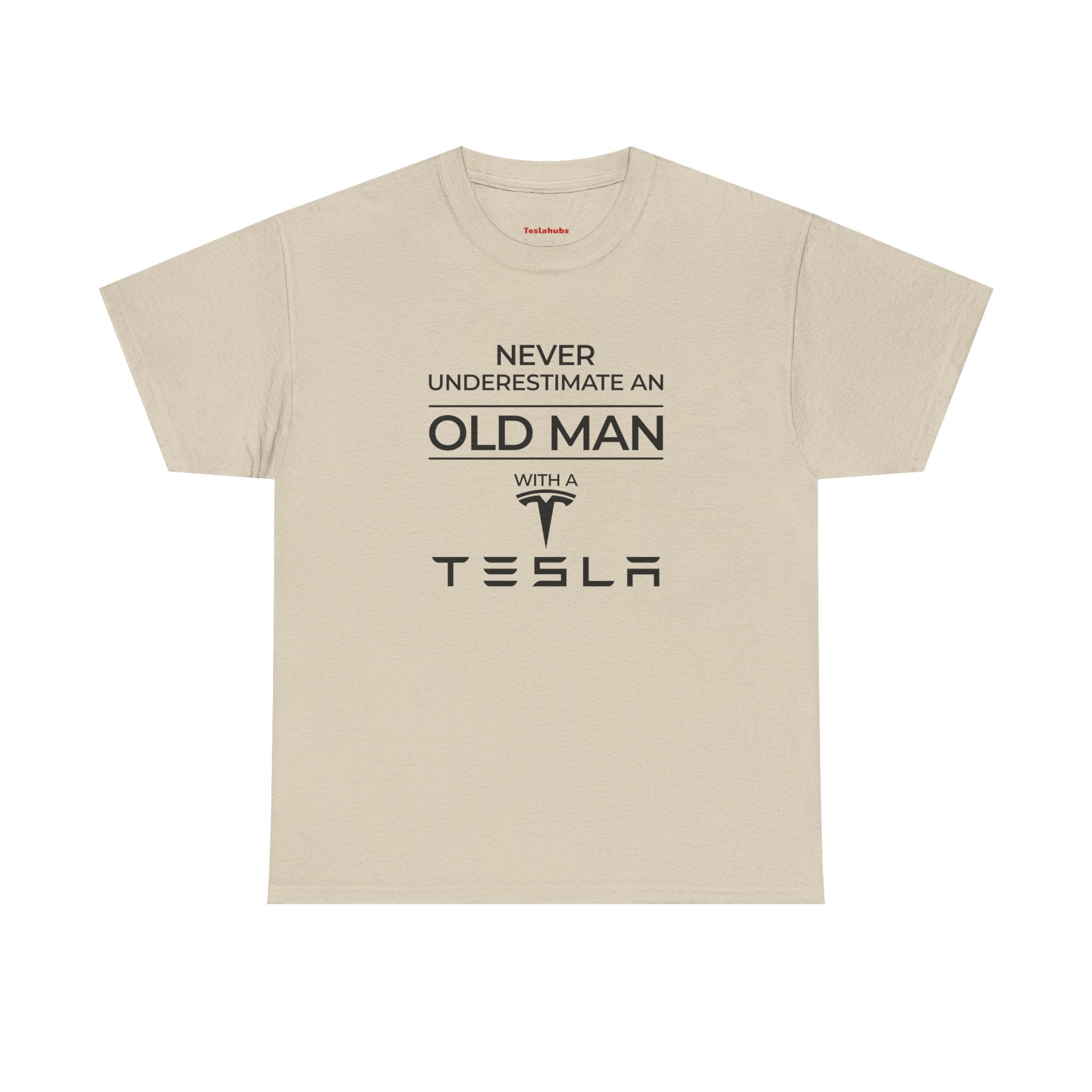 'Never Underestimate an Old Man with a Tesla' - T-Shirt