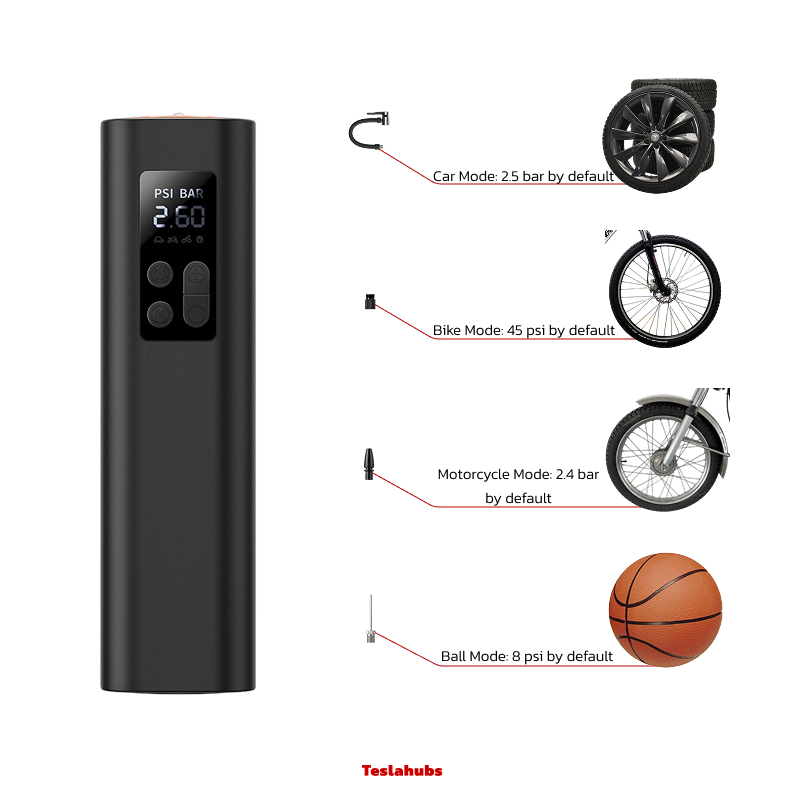 TeslaHubs™ Portable Air Pump