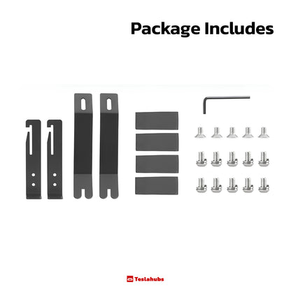 TeslaHubs™ SecureMount Front License Plate Frame