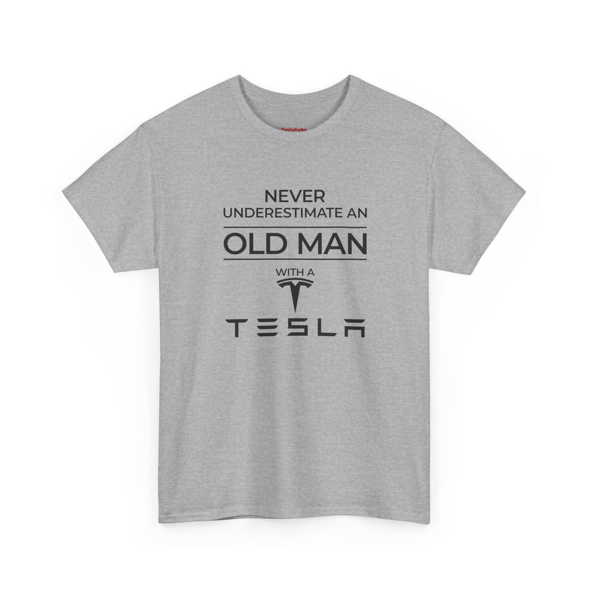 'Never Underestimate an Old Man with a Tesla' - T-Shirt