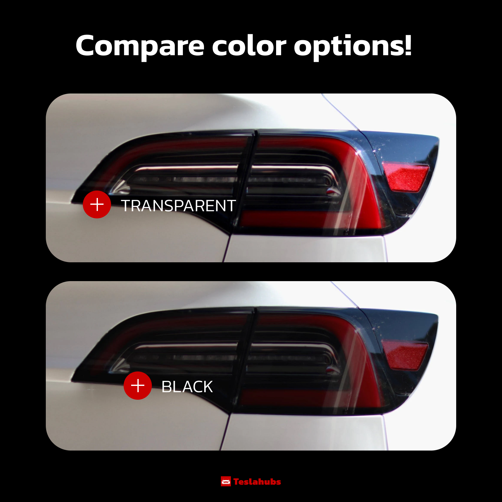 Teslahubs™ Lights Protector: Head-tail lights protective film