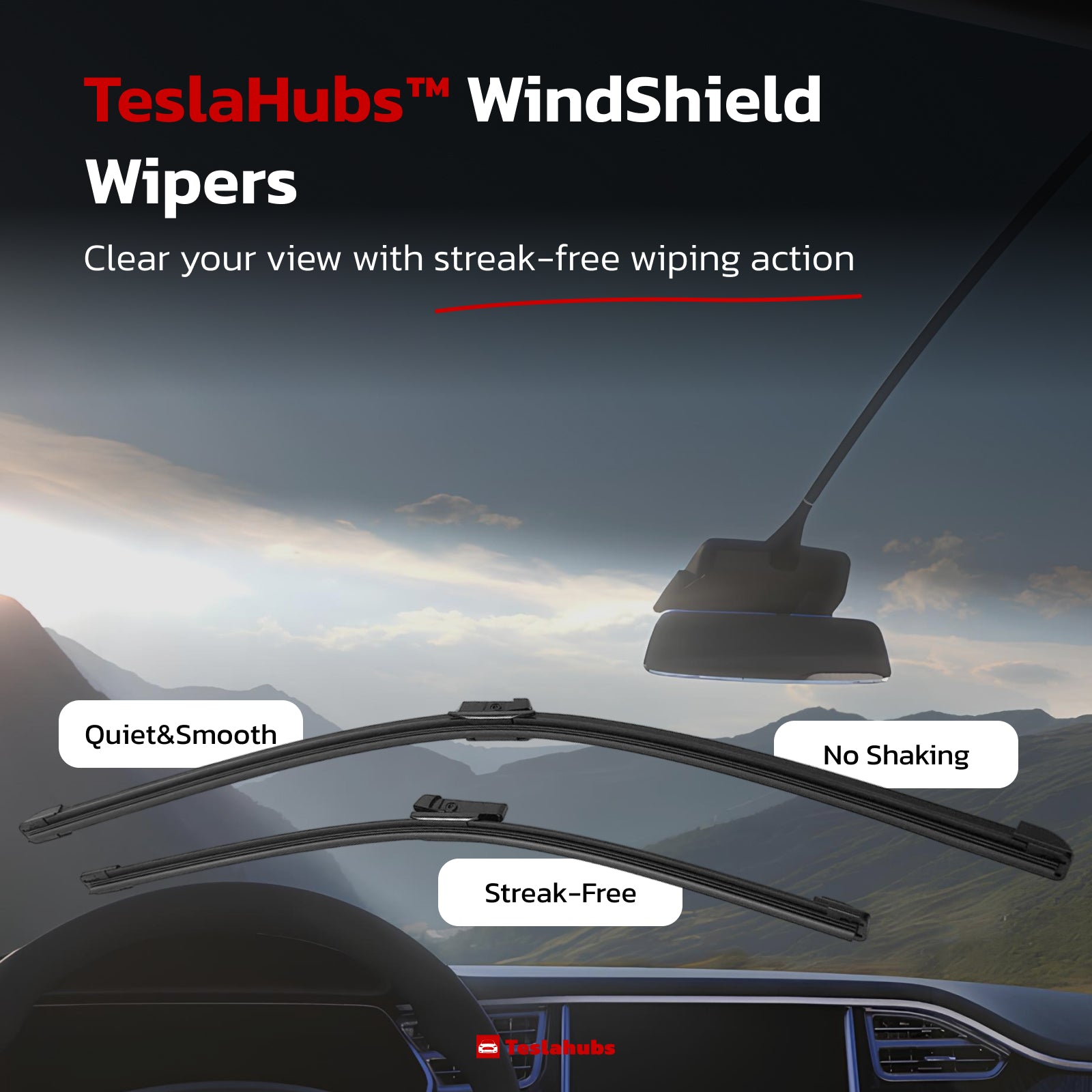 Teslahubs™ WindShield Wipers