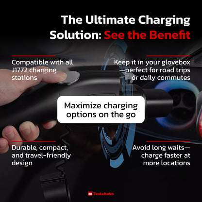 Teslahubs™ J1772 Tesla Charger Adapter