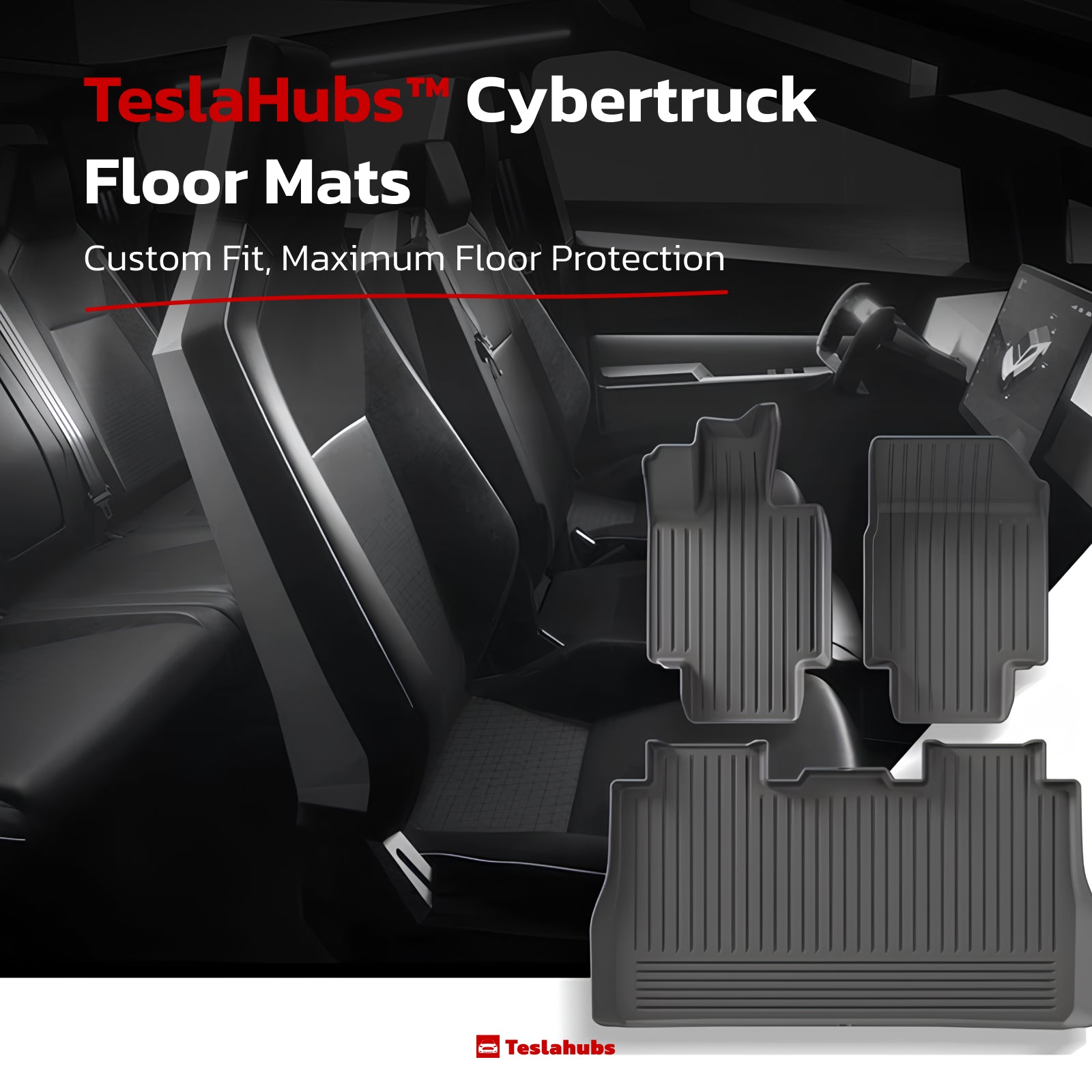 Teslahubs™ Cybertruck Floor Mats