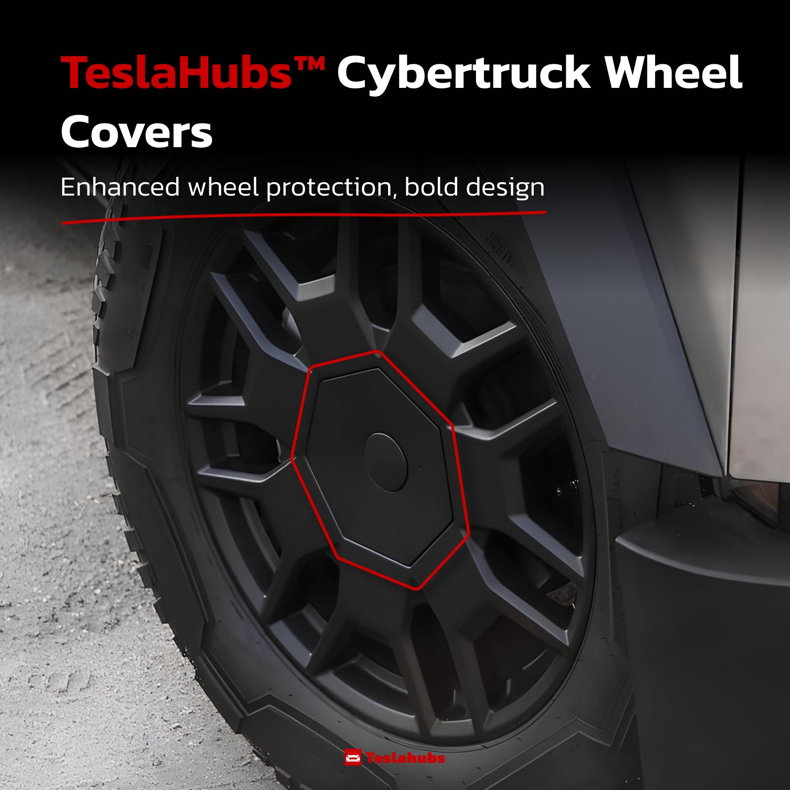 Teslahubs™ Cybertruck Wheel Covers