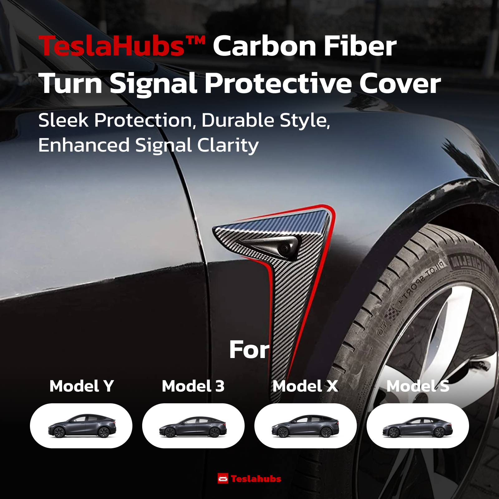 Teslahubs™ Side Camera Cover