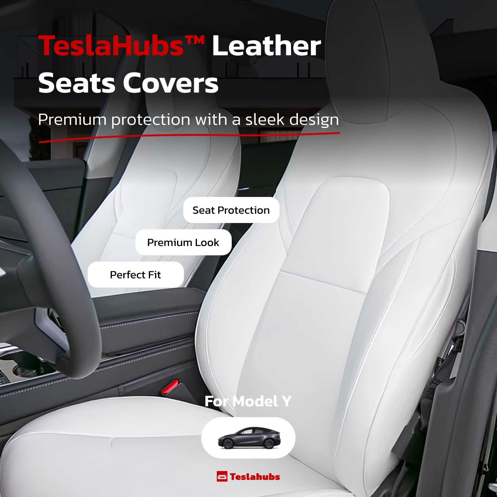 Teslahubs™ Leather Seat Covers