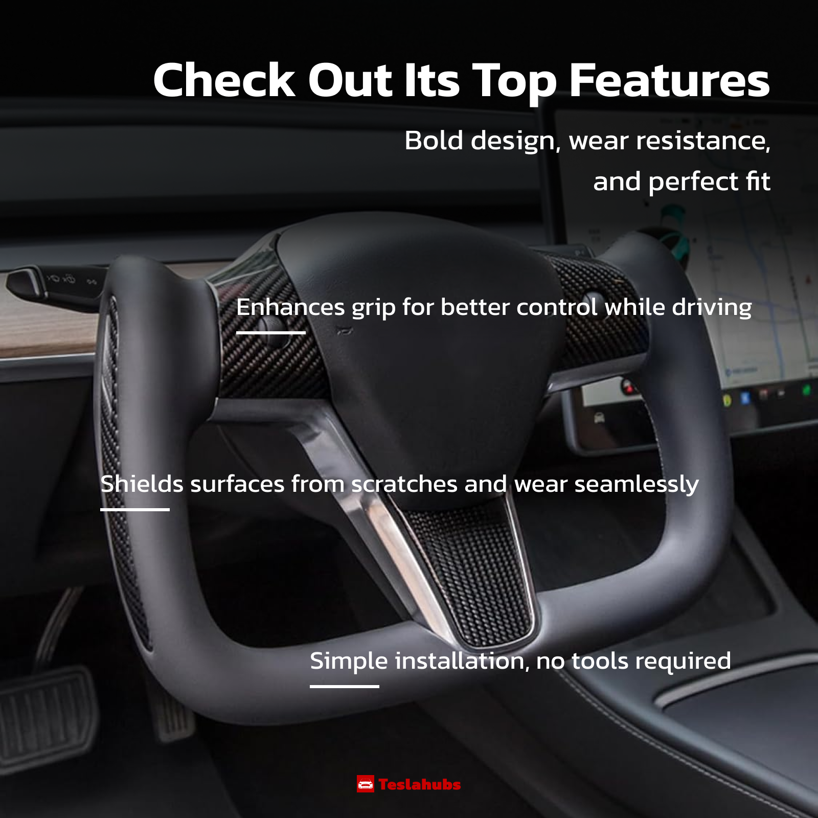 Ensemble de rangement pour console centrale Teslahubs™, modèle 3/Y 