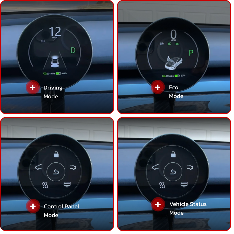 Teslahubs™ Magnetic Dashboard Display Pro