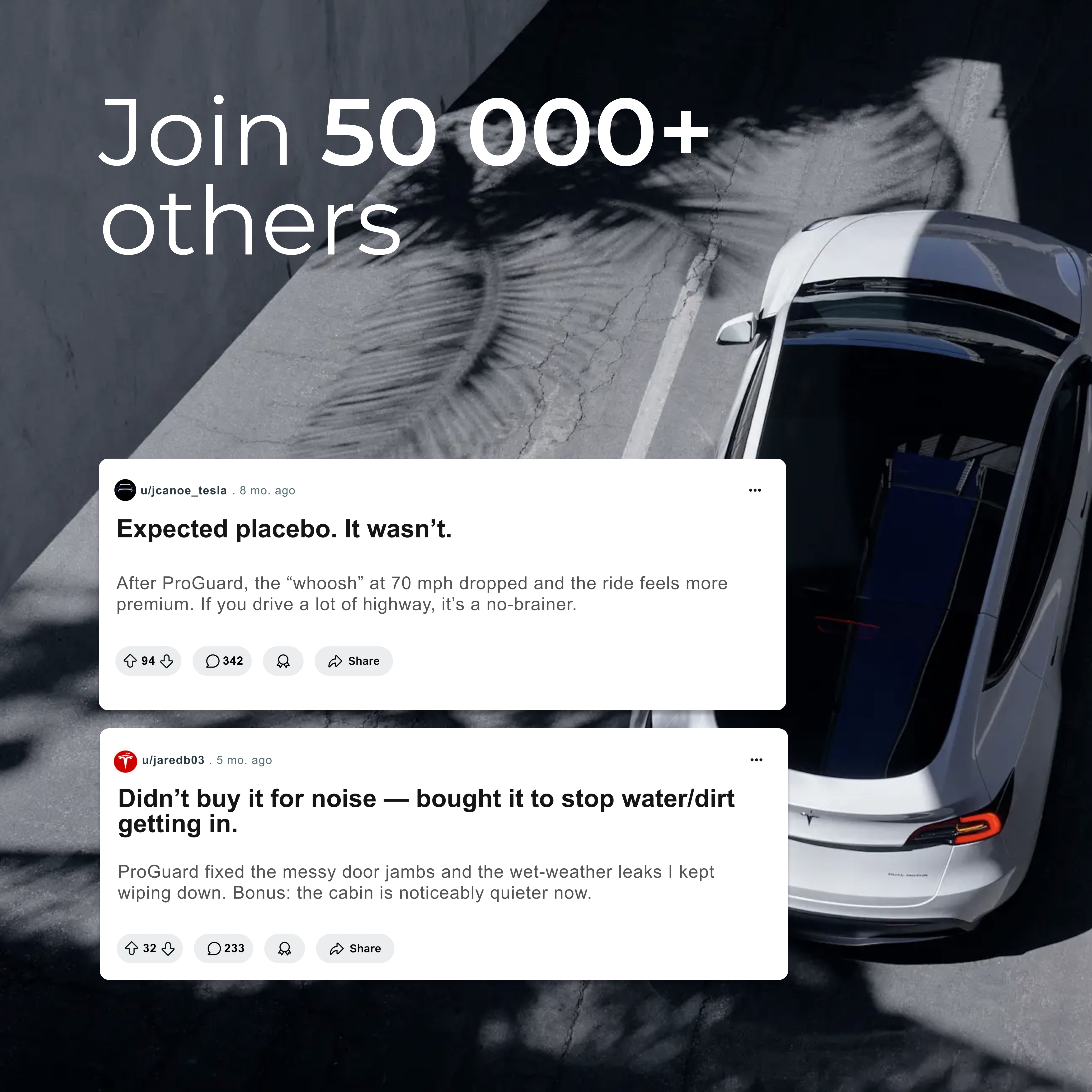 TeslaHubs™ ProGuard: Kit Avanzato per la Riduzione del Rumore e l'Impermeabilizzazione 3.0