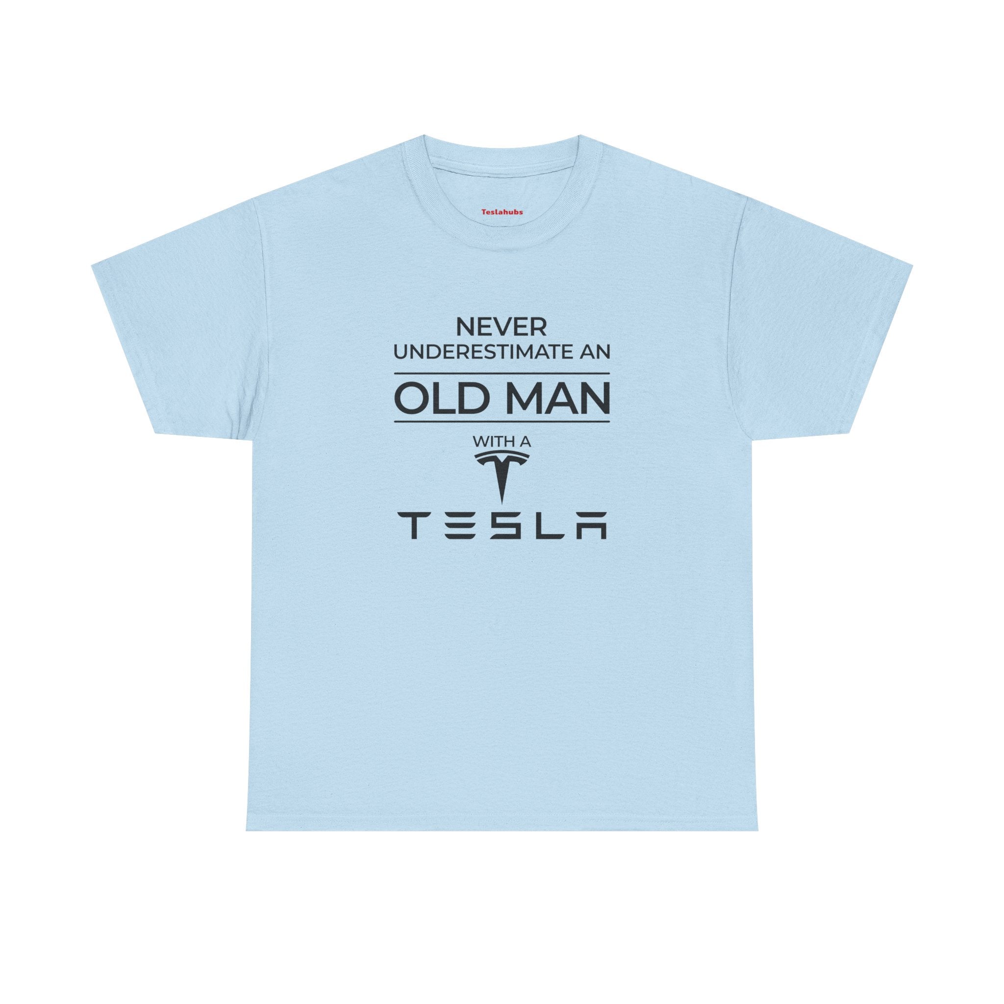 'Never Underestimate an Old Man with a Tesla' - T-Shirt
