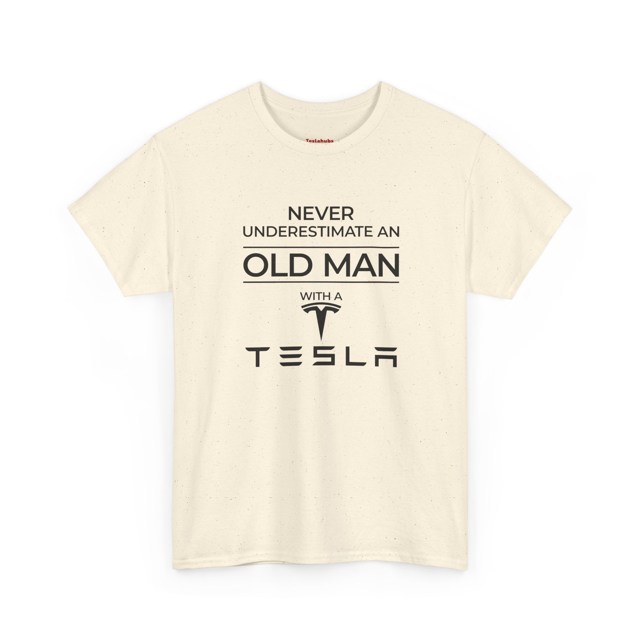 'Never Underestimate an Old Man with a Tesla' - T-Shirt