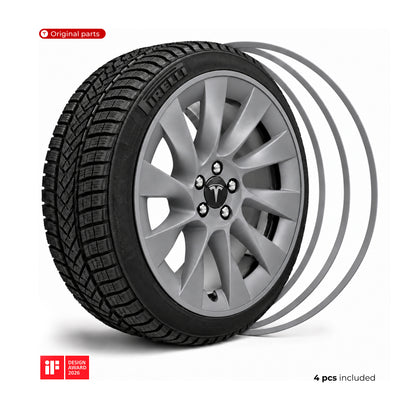Teslahubs™ Protezioni per cerchi in alluminio, Model 3, Y, S, X