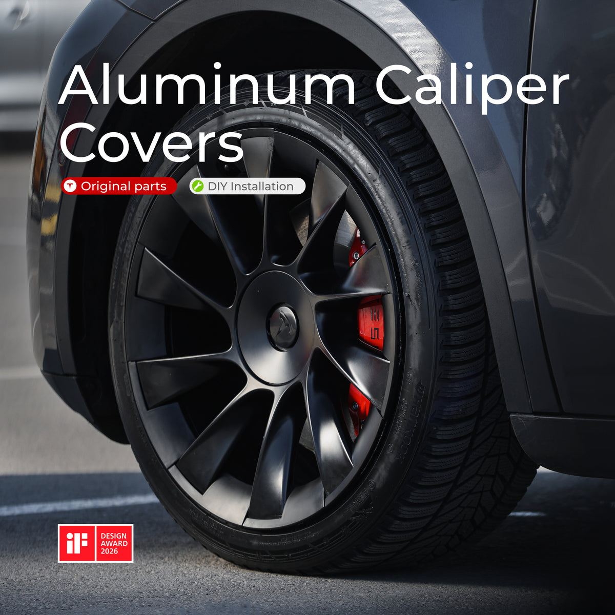 Teslahubs™ Copricaliper in alluminio