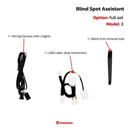 TeslaHubs™ (BLIS) Blind Spot Monitor System