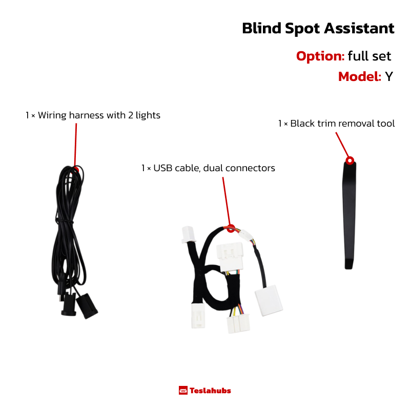 TeslaHubs™ (BLIS) Blind Spot Monitor System