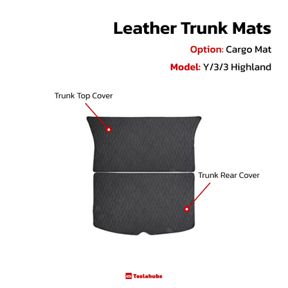 Teslahubs™ Leather Trunk Mats