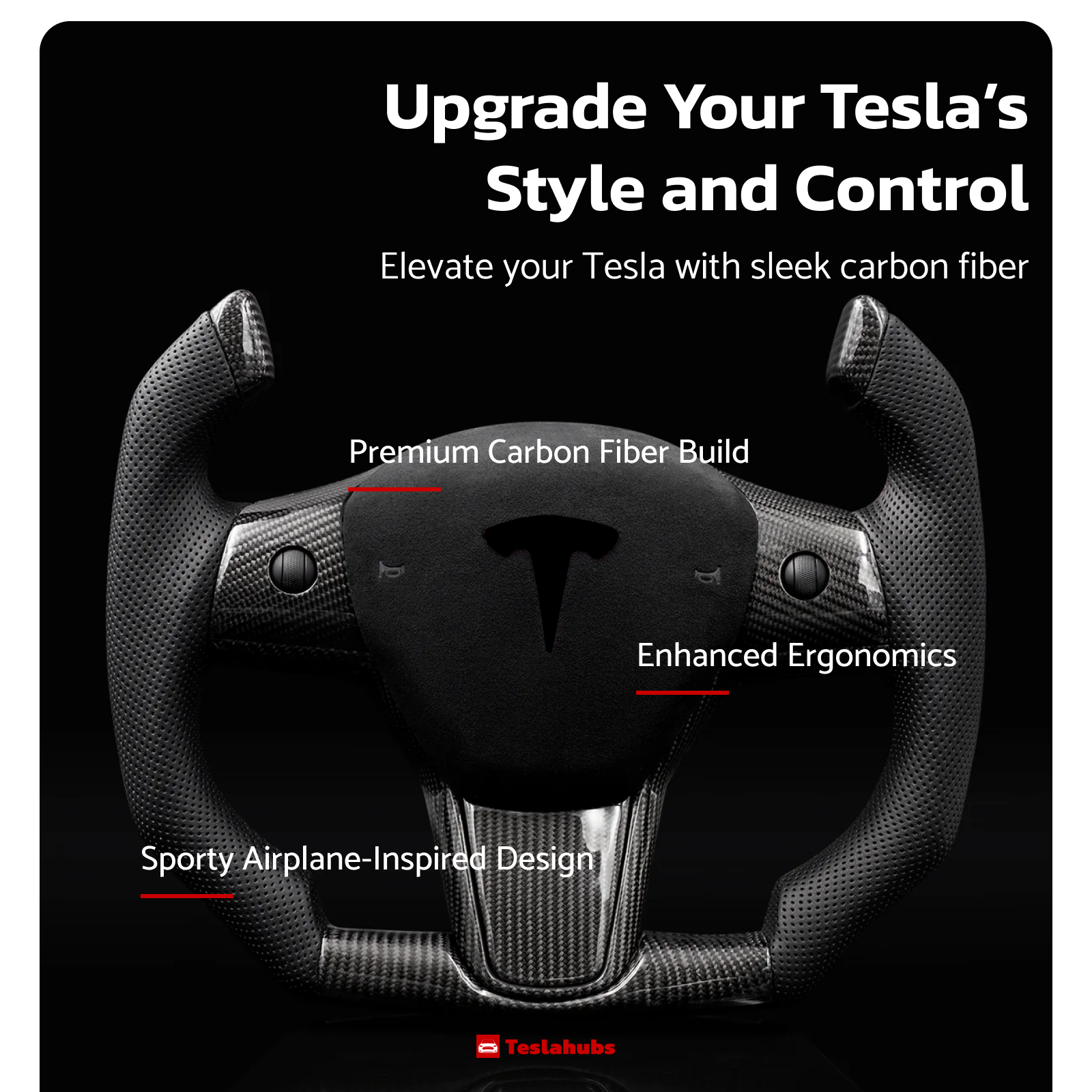 Ensemble de rangement pour console centrale Teslahubs™, modèle 3/Y 