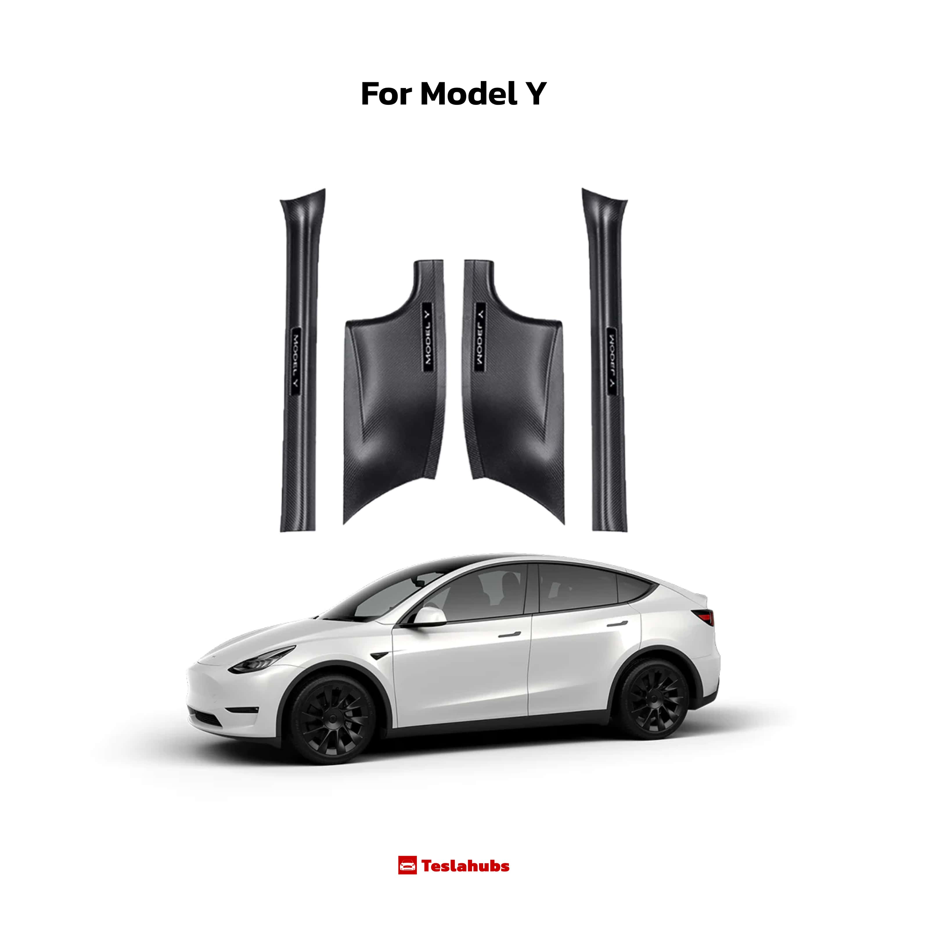 Teslahubs™ Carbon Door Seal Protection for Model 3/Y