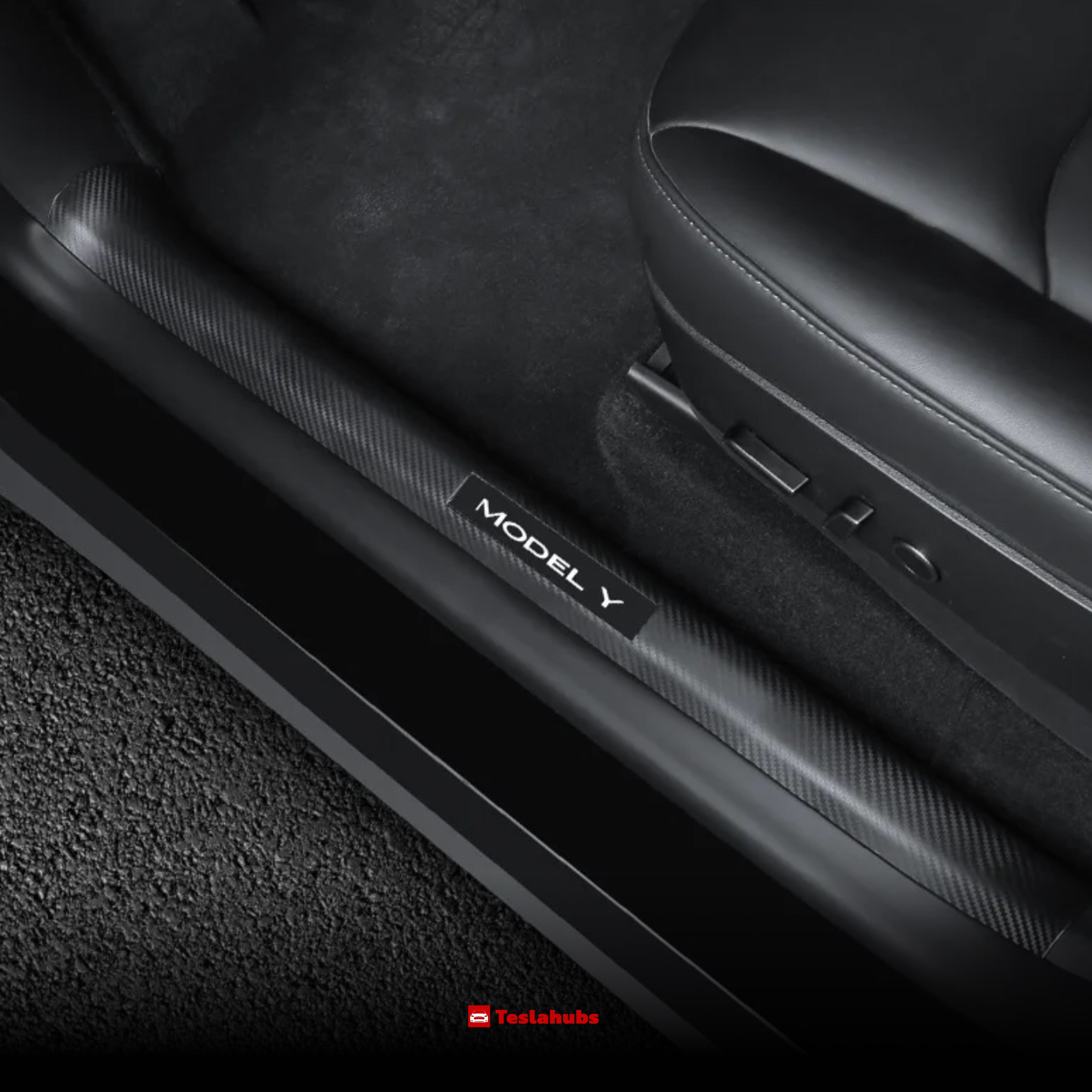 Teslahubs™ Carbon Door Seal Protection for Model 3/Y