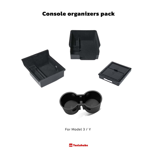 Pack d'organisateurs de console Teslahubs™ pour modèle 3 / Y 