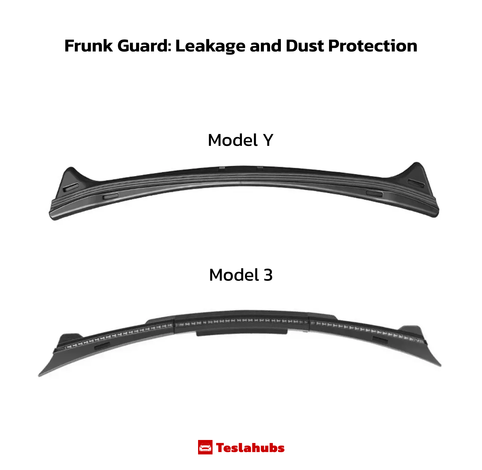 Teslahubs™ Frunk Guard: Leakage and Dust Protection