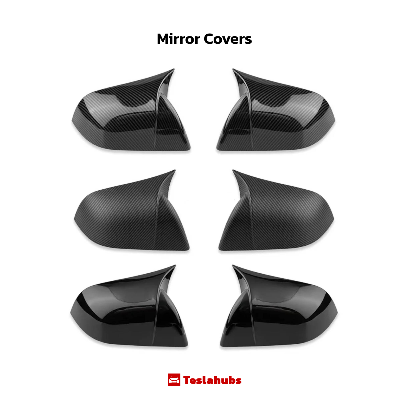 TeslaHubs™ Mirror Covers for Model 3 / Y