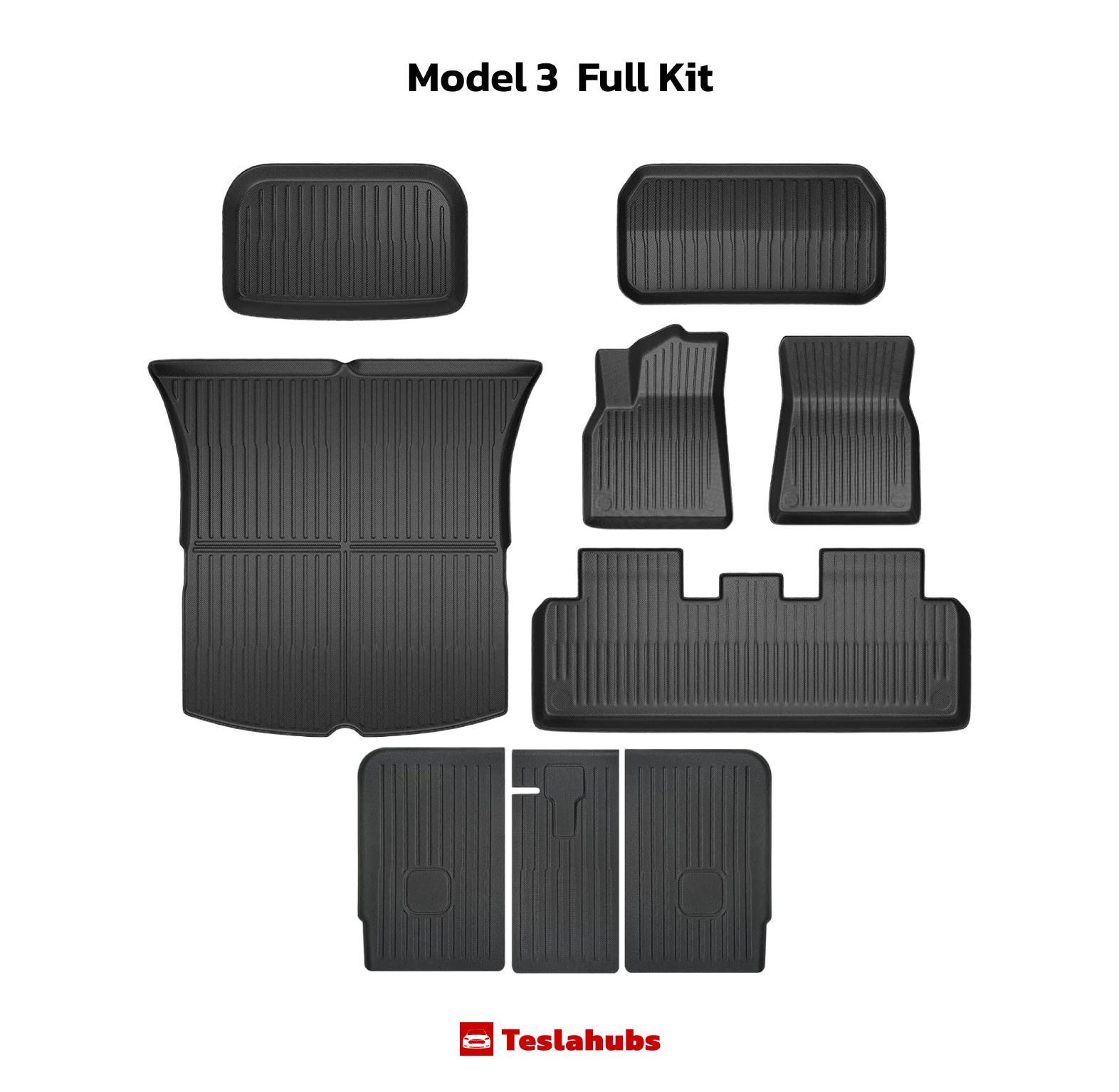 TeslaHubs™ Allwettermatten für Modell 3/Y 