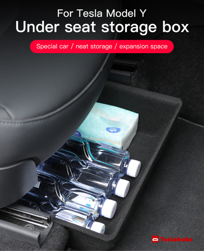 Teslahubs™ Under Seat Storage Drawer for Model Y