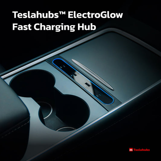 Teslahubs™ ElectroGlow Fast Charging Hub for Model 3 / Y
