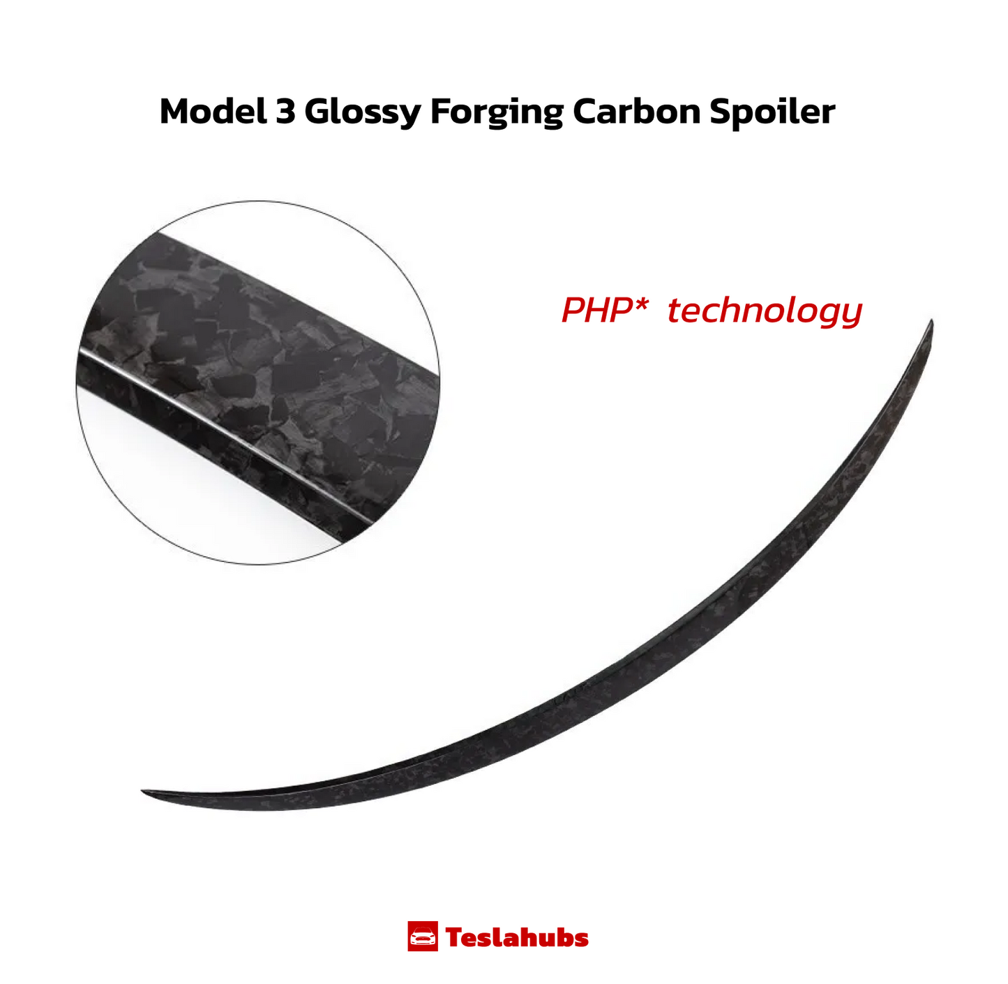 TeslaHubs™ Spoiler aus gehärteter Kohlefaser 