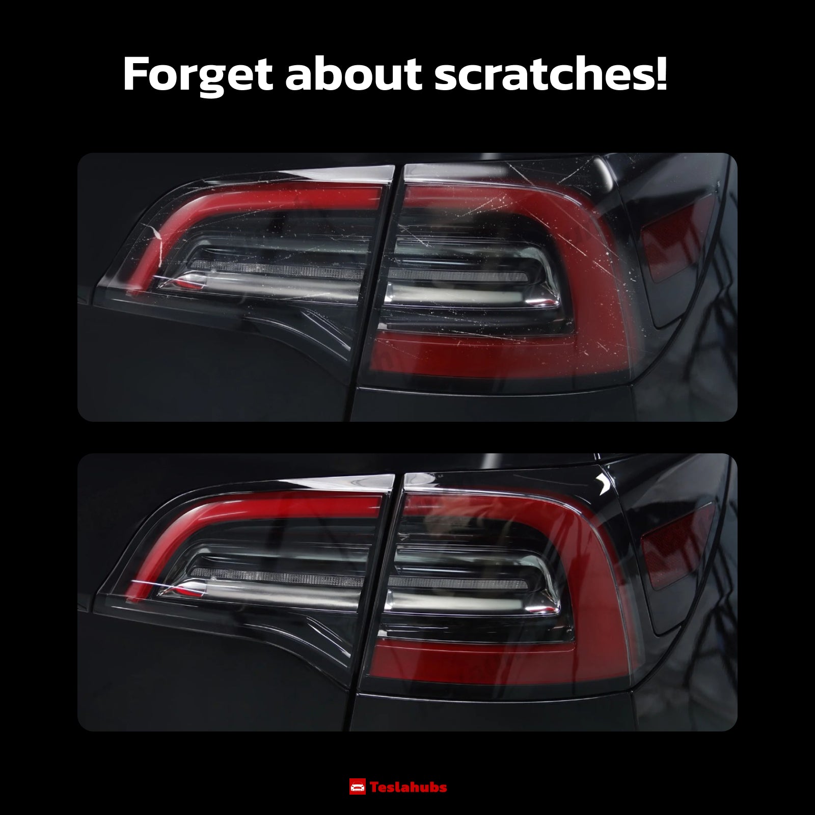 Teslahubs™ Lights Protector: Head-tail lights protective film