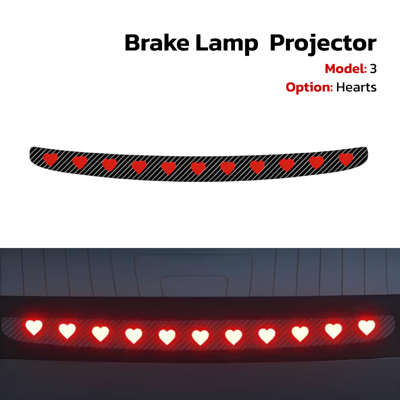 Teslahubs™ Brake Lamp Projector