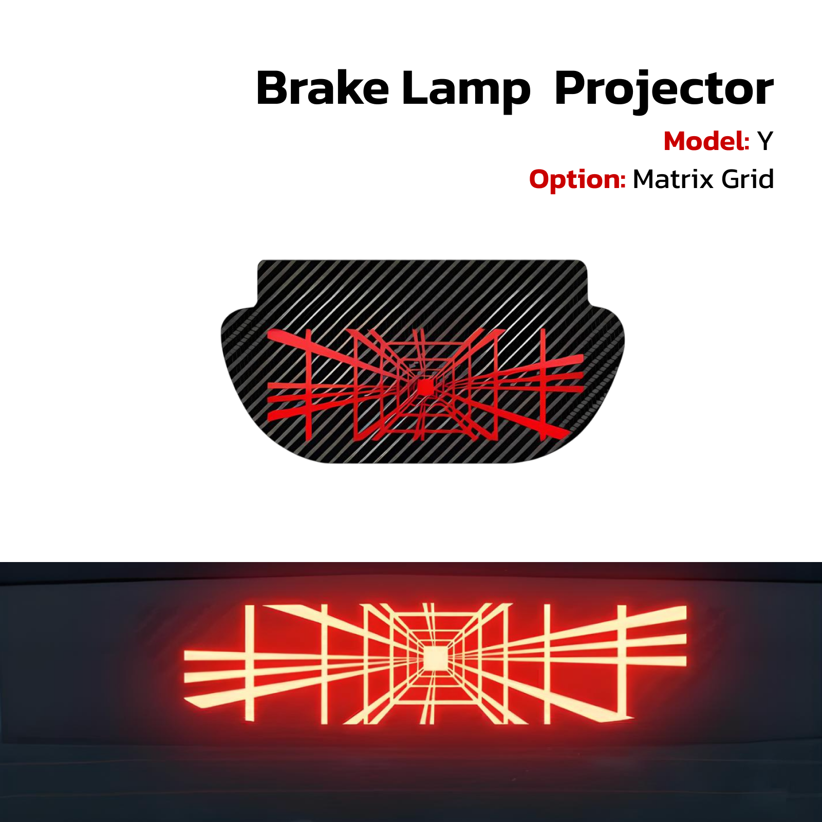 Teslahubs™ Brake Lamp Projector