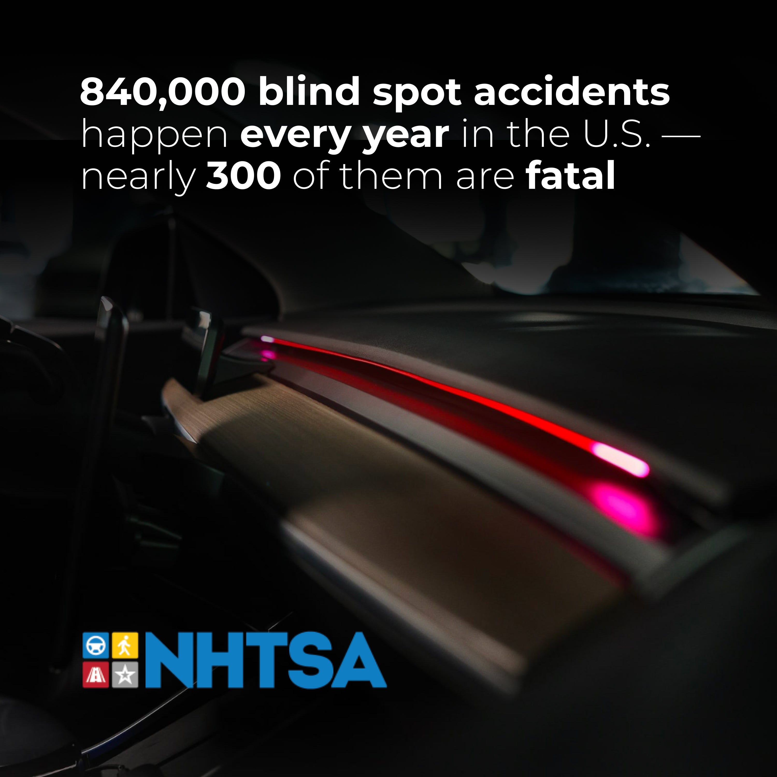 TeslaHubs™ RGB Armaturenbrettbeleuchtung mit BLIS