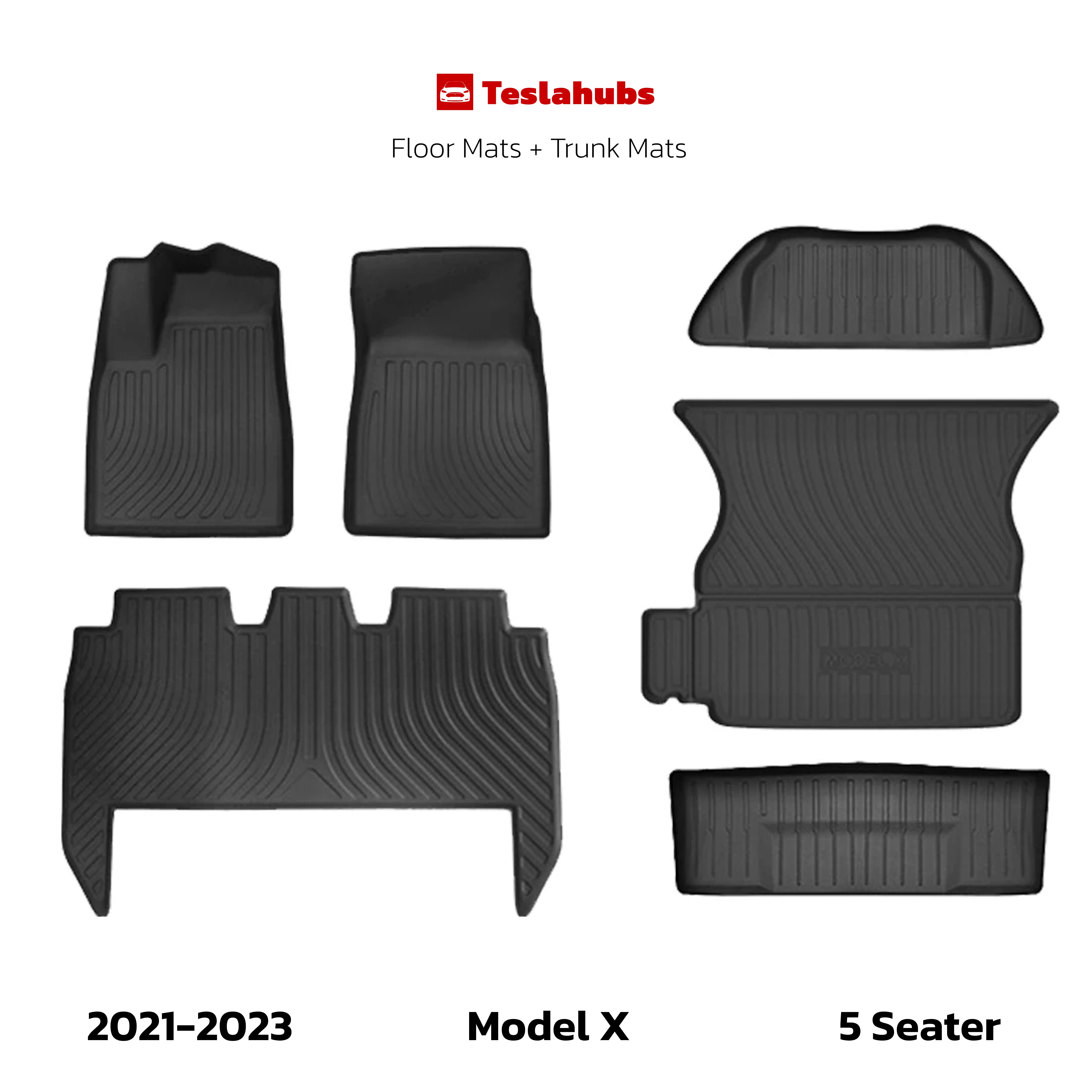 Teslahubs™ All Weather Mats For Model S/X