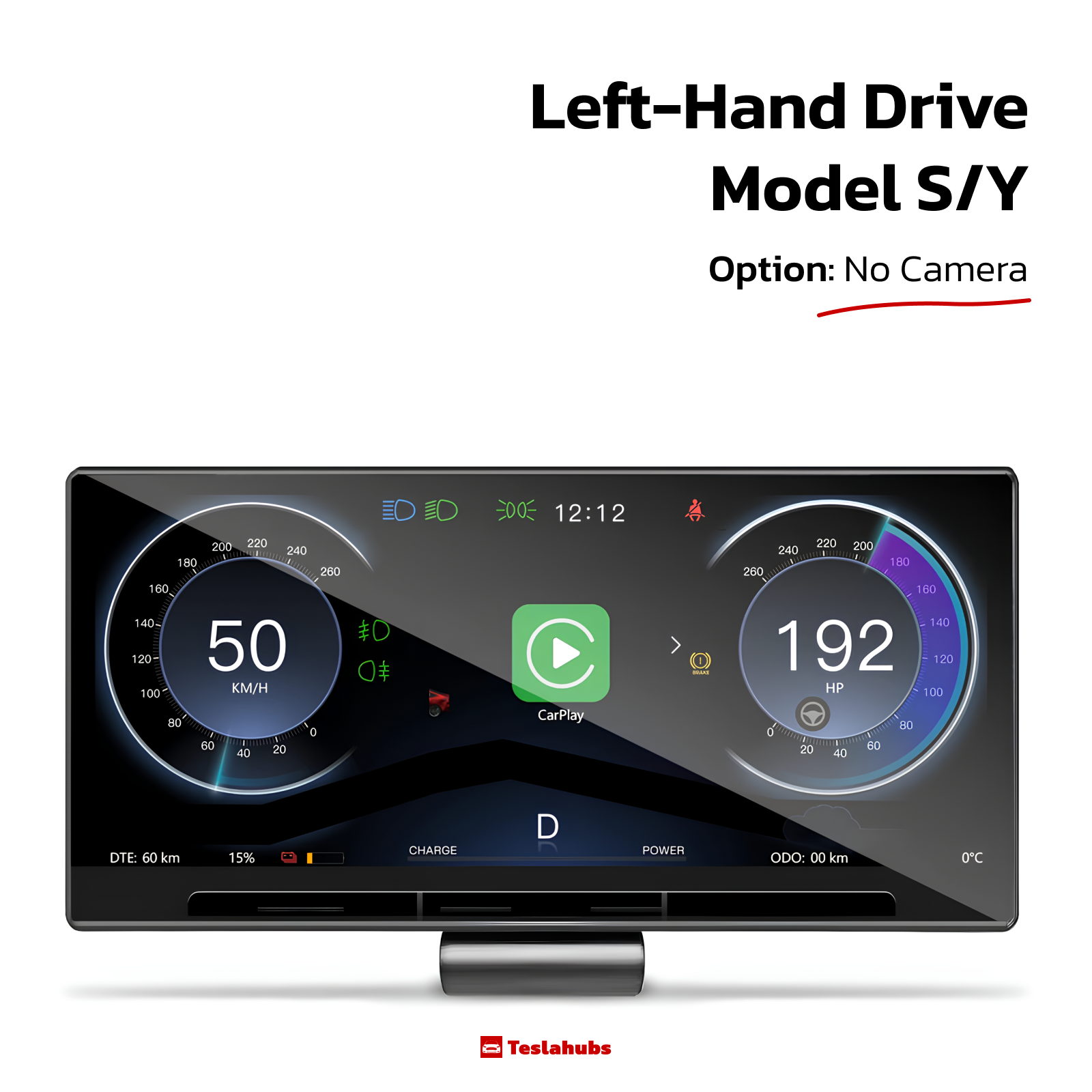 Teslahubs™ DashConnect – Touch Screen CarPlay Dashboard