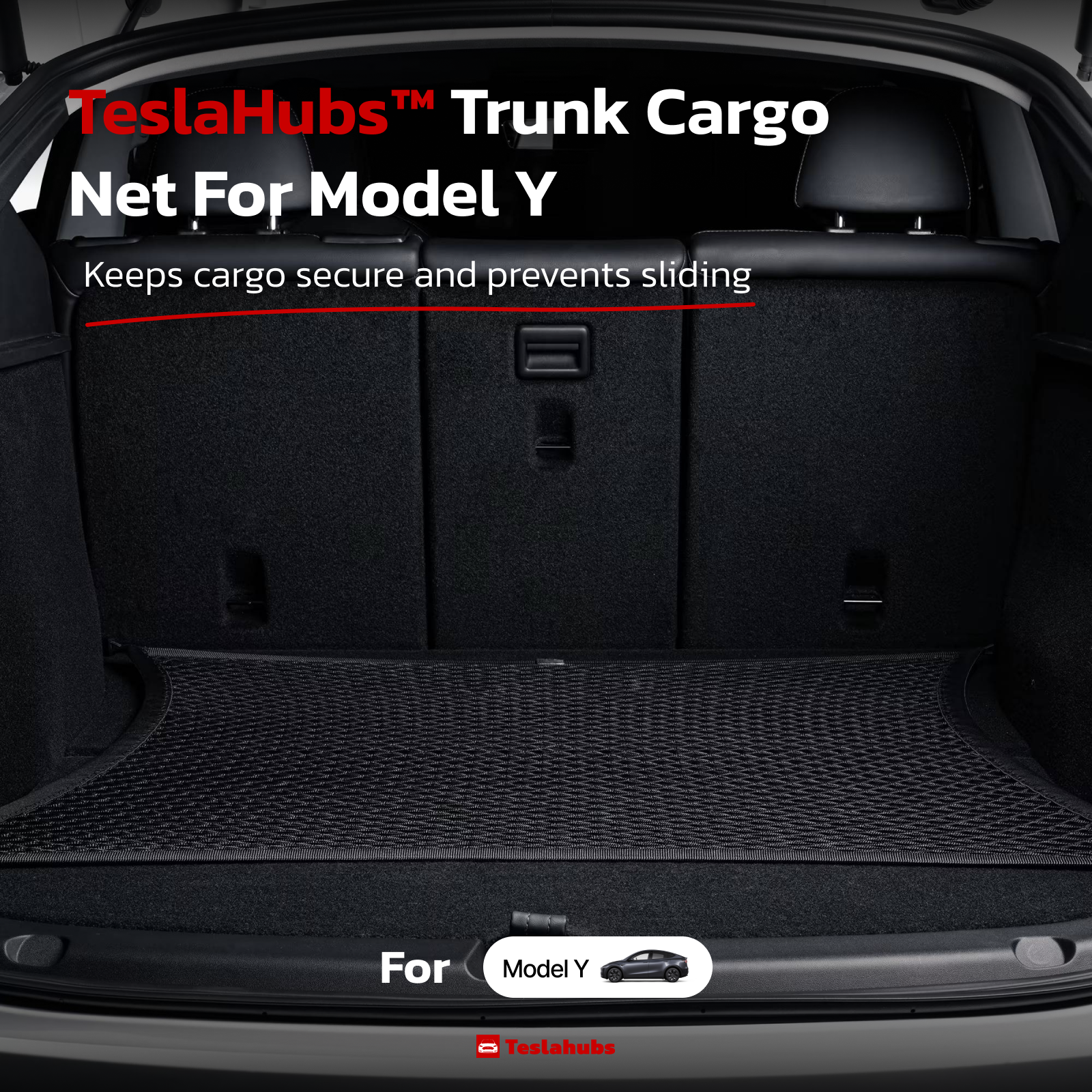 Teslahubs™ Trunk Cargo Net