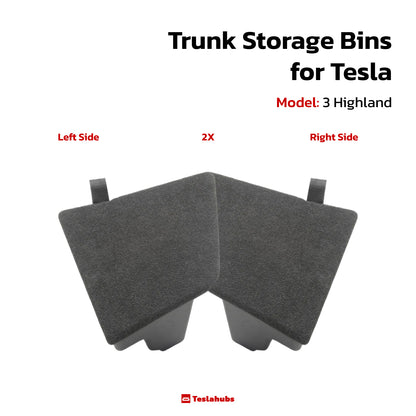 Teslahubs™ Trunk Storage Bins for Tesla