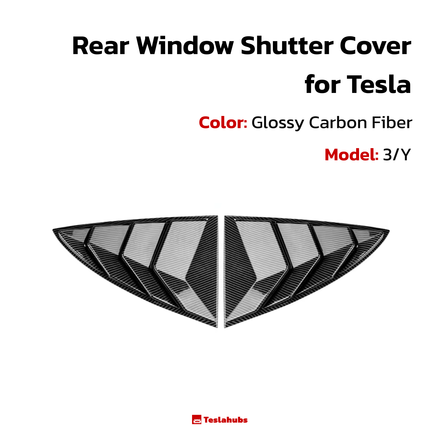 Teslahubs™ Rear Window Shutter Cover