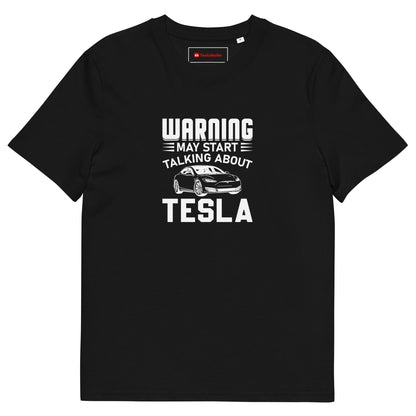 WARNING unisex organic cotton t-shirt